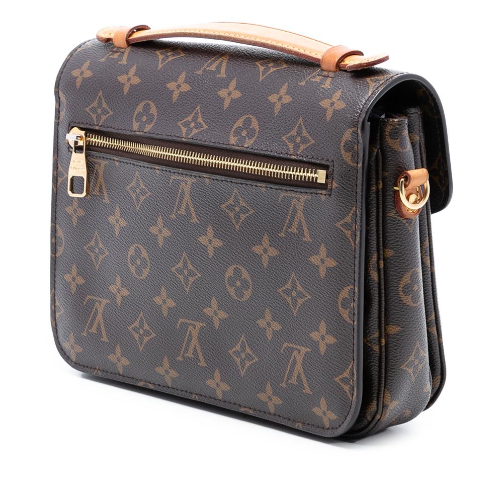 Louis Vuitton B Louis Vuitton Brown Monogram Canvas Fabric Monogram Pochette Metis France