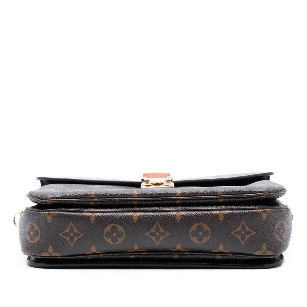 Louis Vuitton B Louis Vuitton Brown Monogram Canvas Fabric Monogram Pochette Metis France