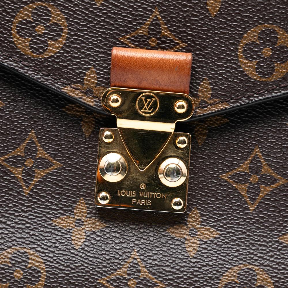 Louis Vuitton B Louis Vuitton Brown Monogram Canvas Fabric Monogram Pochette Metis France