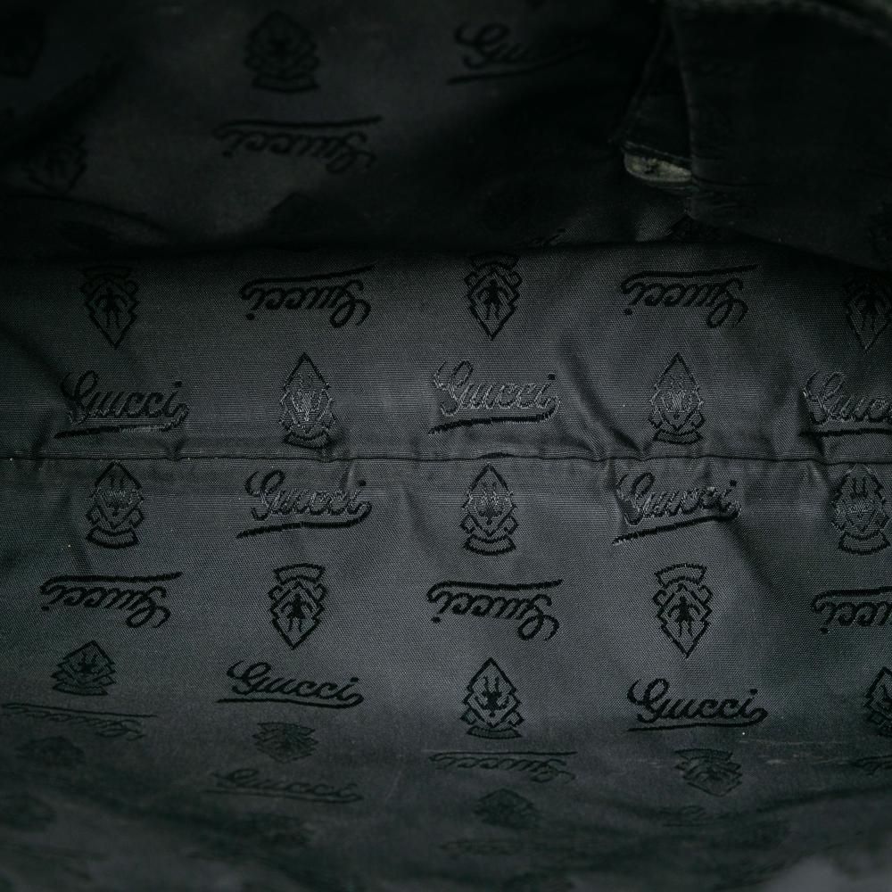 Gucci B Gucci Black Calf Leather Guccissima Crossbody Italy