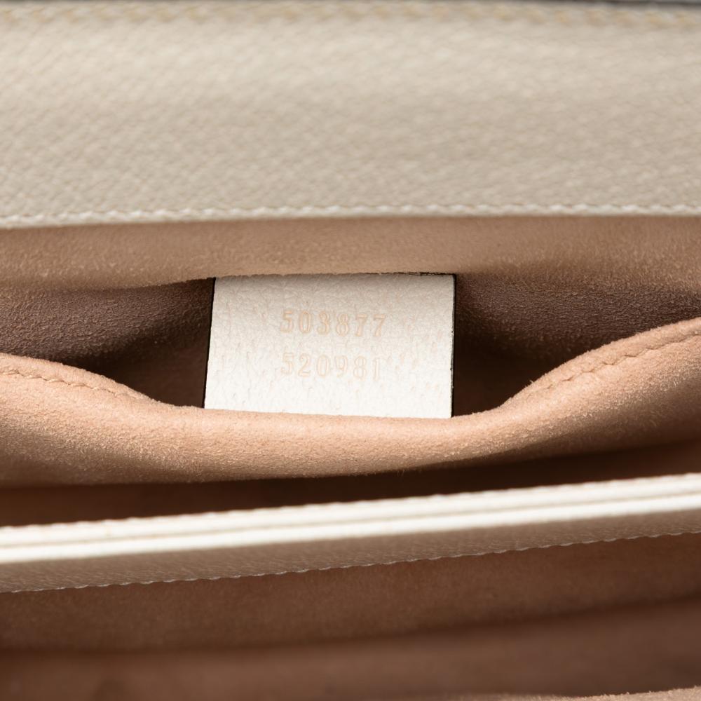 Gucci AB Gucci White Calf Leather Small skin Ophidia Chain Crossbody Iraq