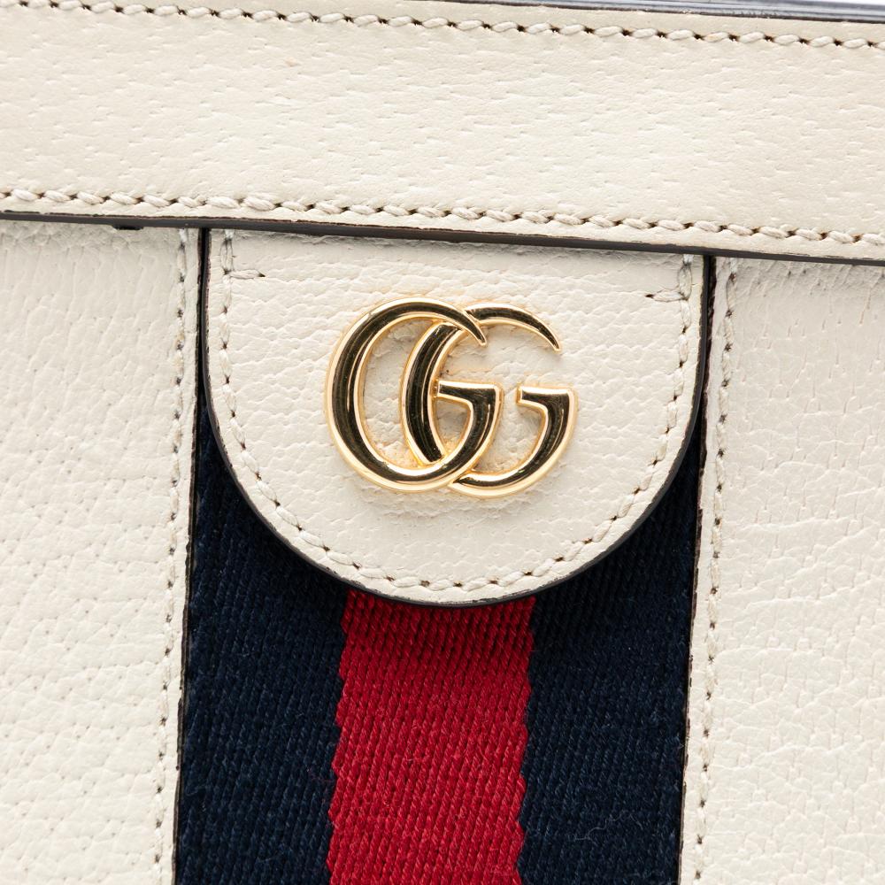 Gucci AB Gucci White Calf Leather Small skin Ophidia Chain Crossbody Iraq