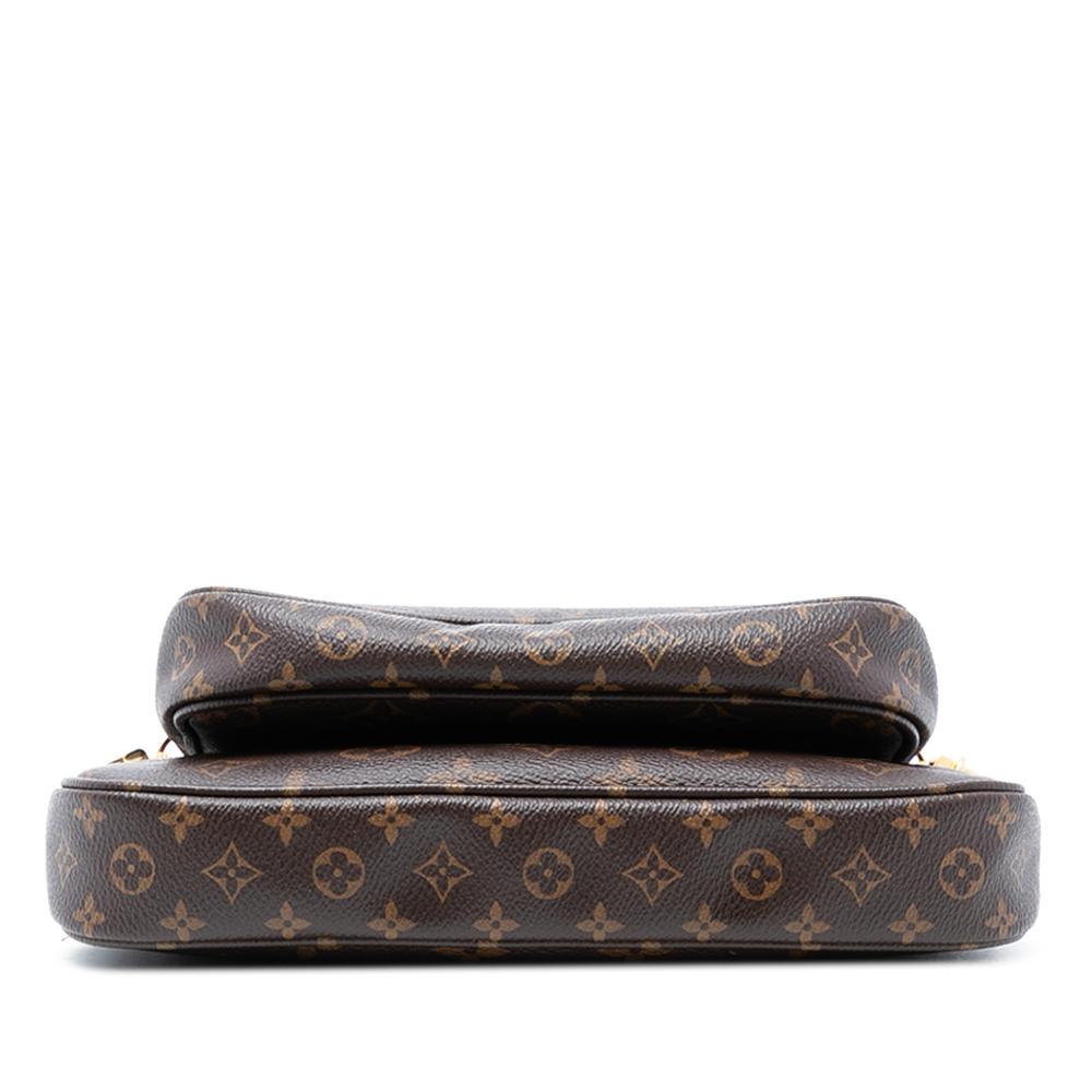 Louis Vuitton AB Louis Vuitton Brown Monogram Canvas Fabric Monogram Multi Pochette Accessoires France