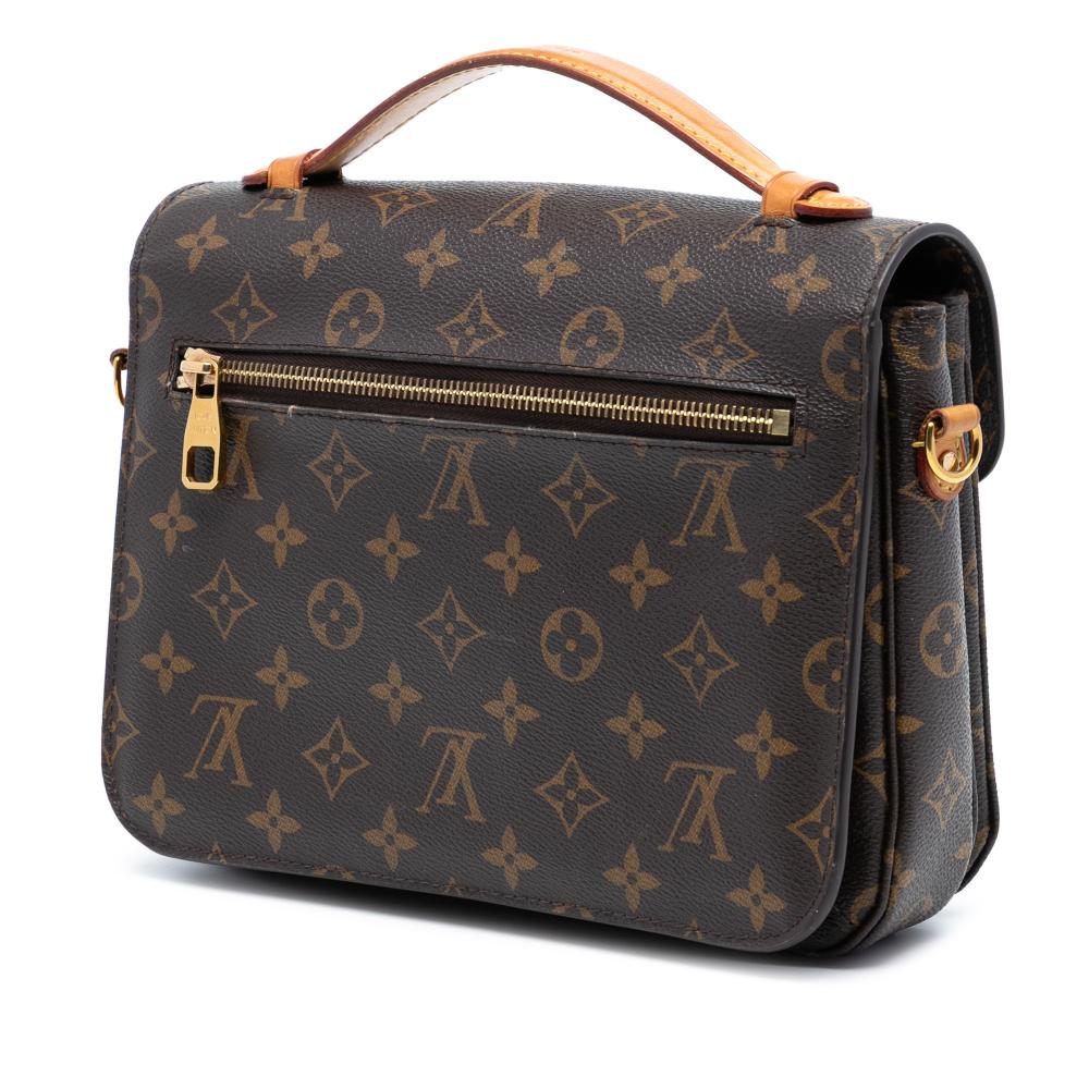 Louis Vuitton AB Louis Vuitton Brown Monogram Canvas Fabric Monogram Pochette Metis France