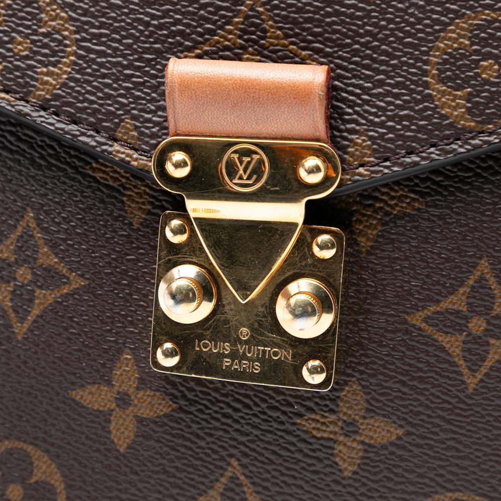 Louis Vuitton AB Louis Vuitton Brown Monogram Canvas Fabric Monogram Pochette Metis France