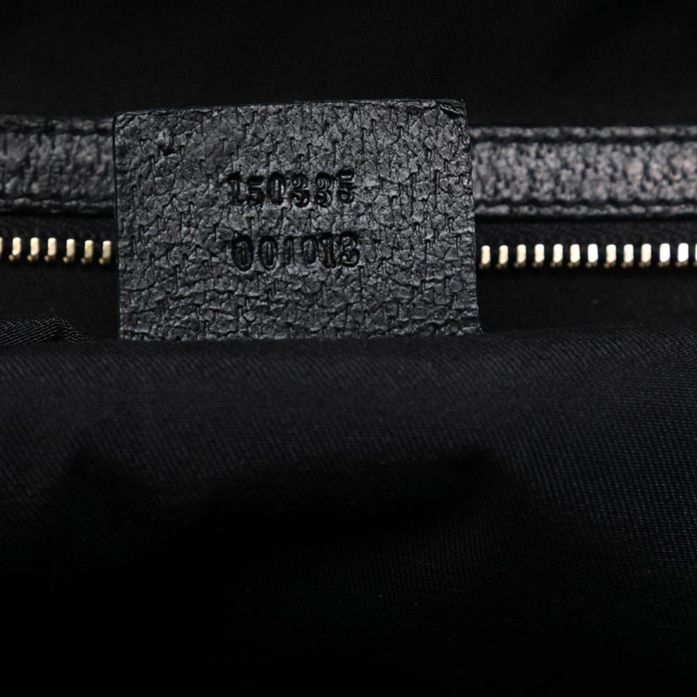 Gucci B Gucci Black Velvet Fabric Horsebit Web Treasure Boston Bag Italy