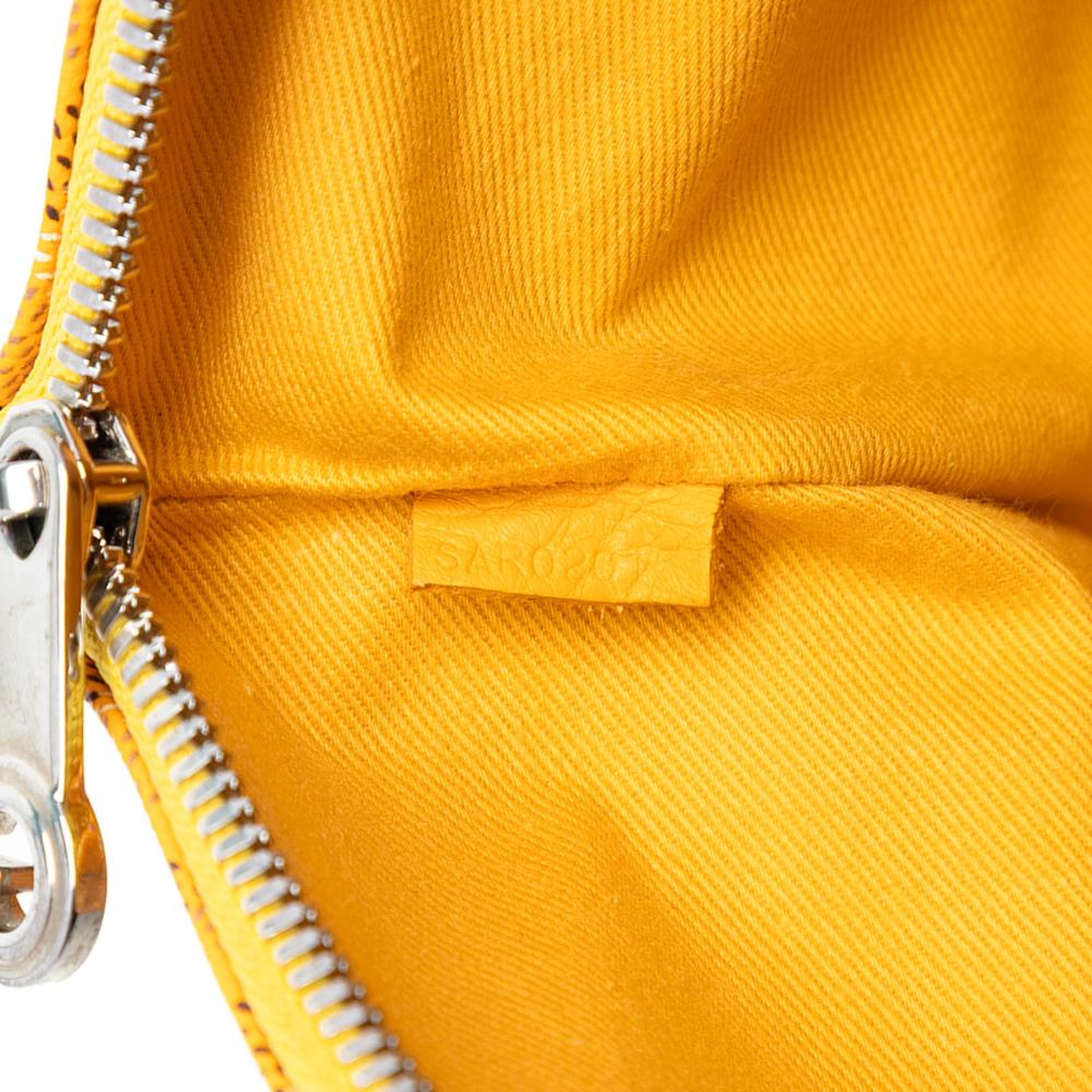 Goyard AB Goyard Yellow Coated Canvas Fabric Goyardine Senat MM France