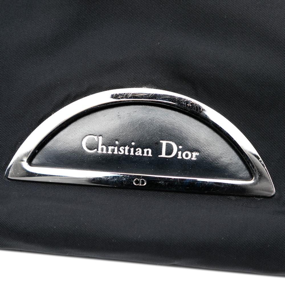 Christian Dior B Dior Black Nylon Fabric Malice Tote Italy