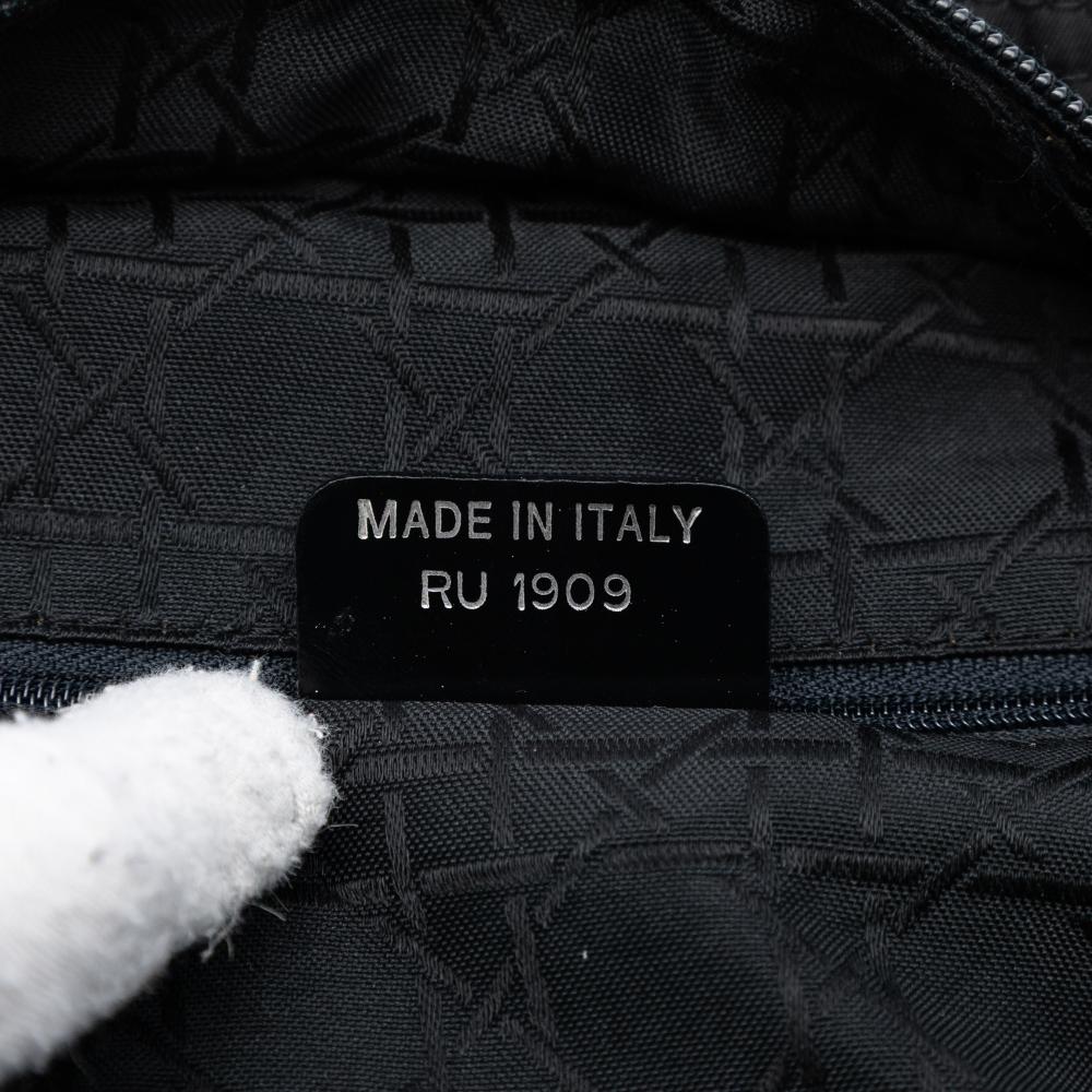 Christian Dior B Dior Black Nylon Fabric Malice Tote Italy
