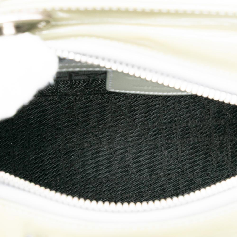 Christian Dior B Dior Green Mint Patent Leather Leather Medium Patent Cannage Lady Dior Italy