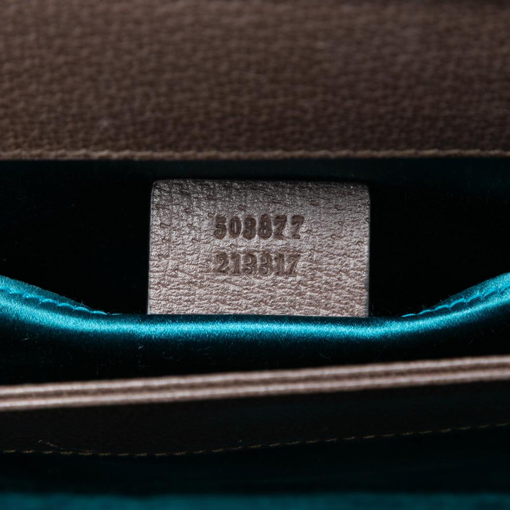 Gucci AB Gucci Brown Beige Coated Canvas Fabric Small GG Supreme Web Ophidia Chain Crossbody Italy