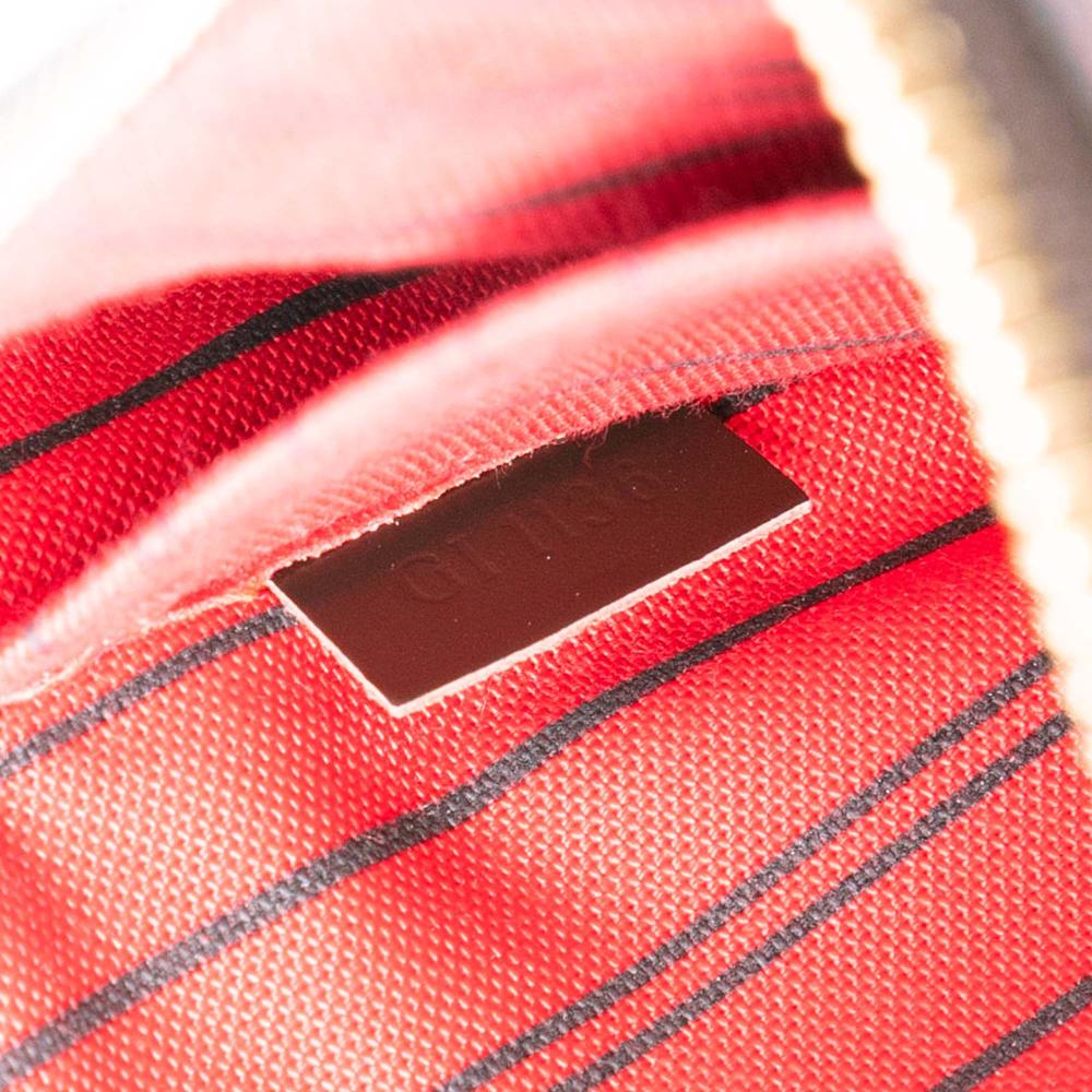 Louis Vuitton B Louis Vuitton Brown Damier Canvas Fabric Damier Ebene Neverfull Pouch MM Spain
