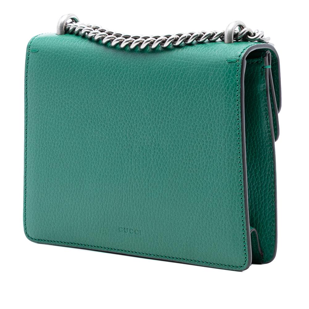 Gucci AB Gucci Green Calf Leather Small Dionysus Crossbody Italy