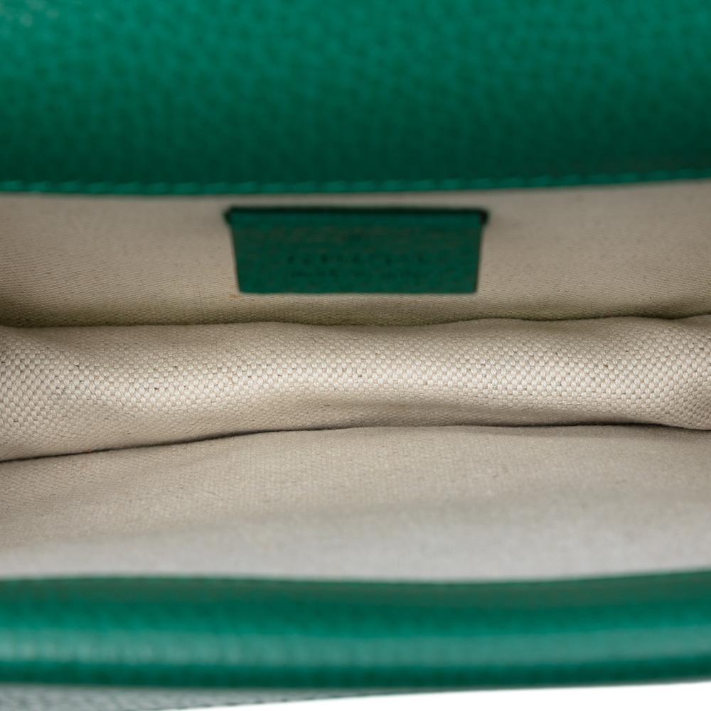 Gucci AB Gucci Green Calf Leather Small Dionysus Crossbody Italy