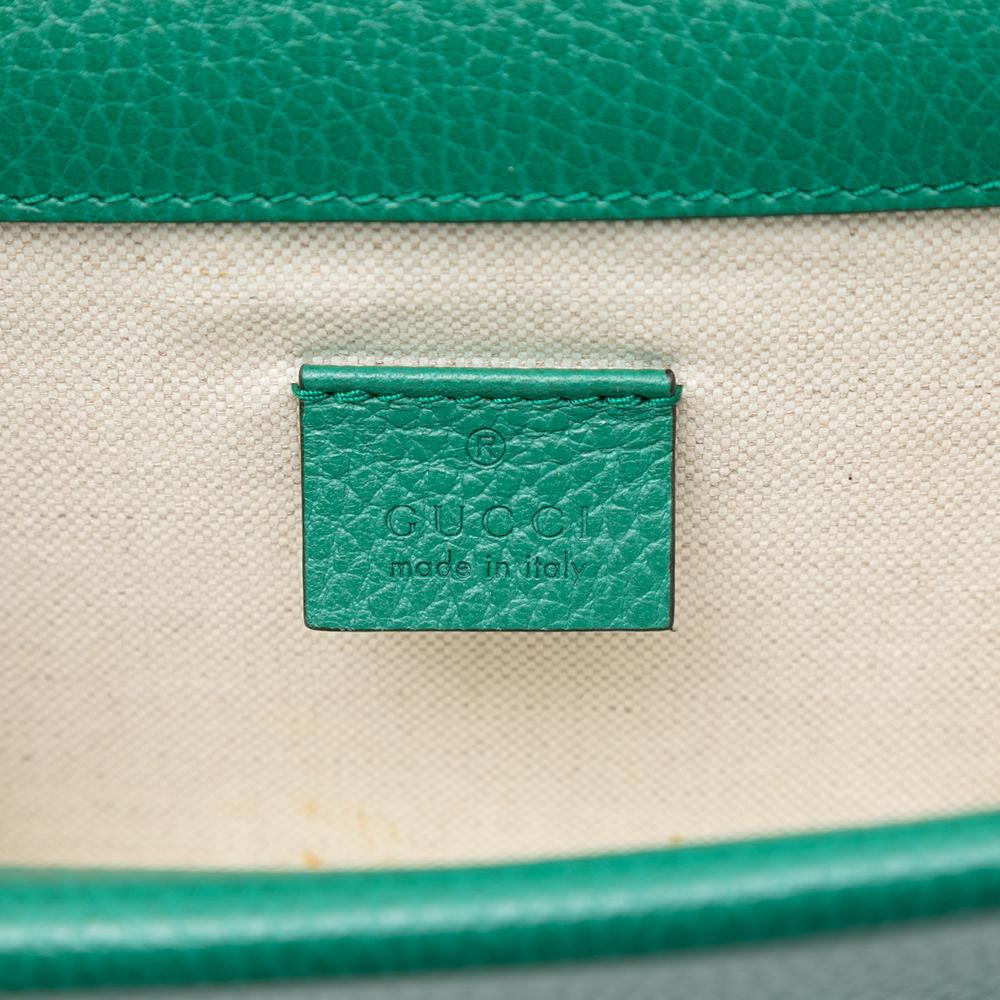 Gucci AB Gucci Green Calf Leather Small Dionysus Crossbody Italy