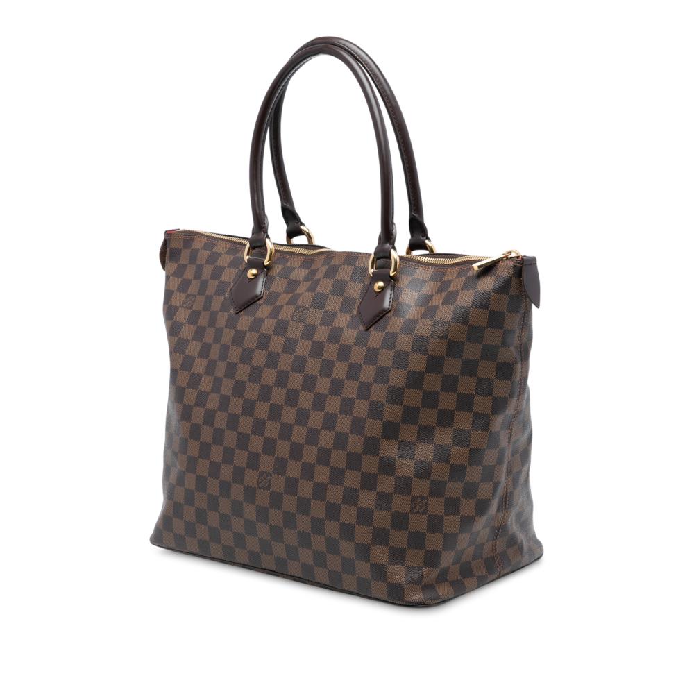 Louis Vuitton AB Louis Vuitton Brown Damier Canvas Fabric Damier Ebene Saleya GM France