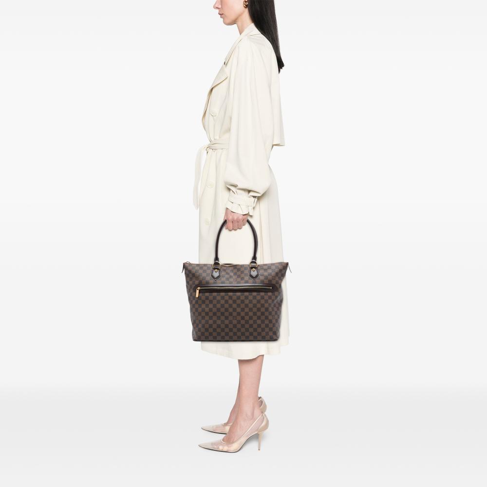 Louis Vuitton AB Louis Vuitton Brown Damier Canvas Fabric Damier Ebene Saleya GM France