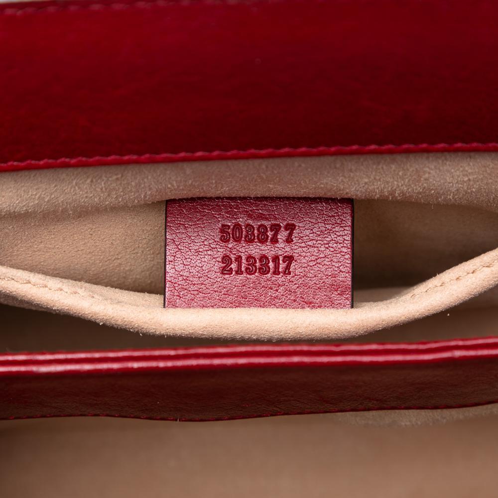 Gucci B Gucci Blue Dark Blue Suede Leather Small Ophidia Chain Crossbody Italy