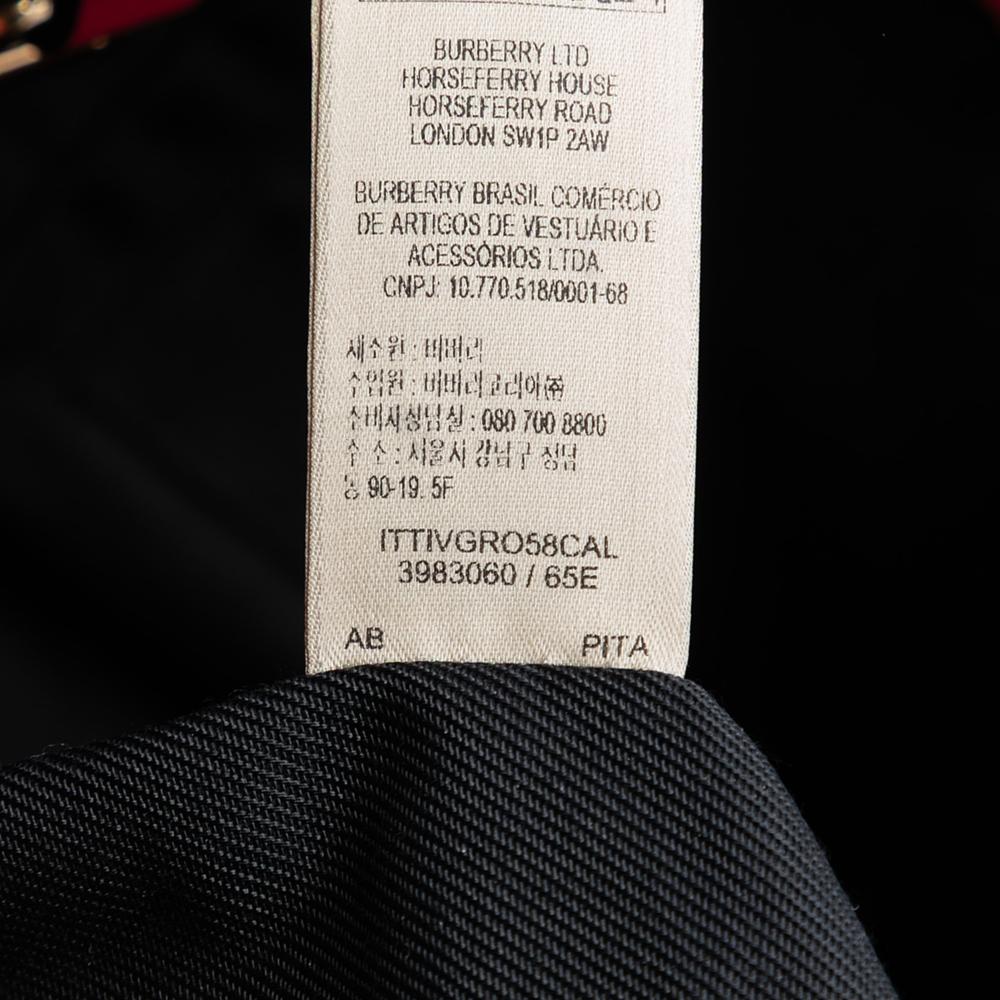 Burberry B Burberry Brown Beige Canvas Fabric Small Haymarket Check and Leather Canterbury Tote Italy