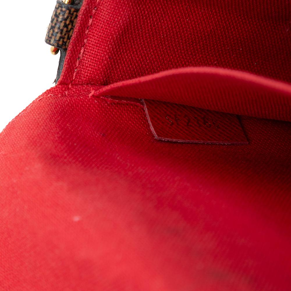 Louis Vuitton AB Louis Vuitton Brown Damier Canvas Fabric Damier Ebene Pochette Felicie France