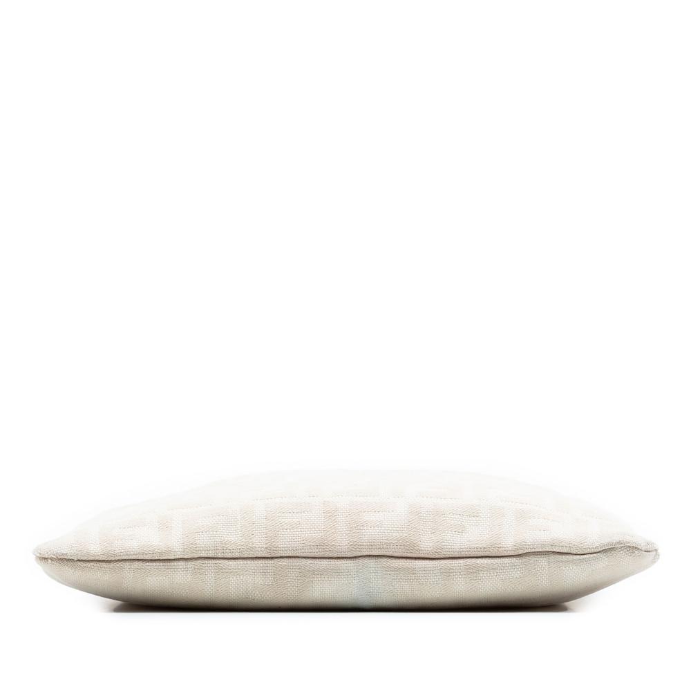 Fendi B Fendi Brown Light Beige Canvas Fabric Zucca Tote Italy