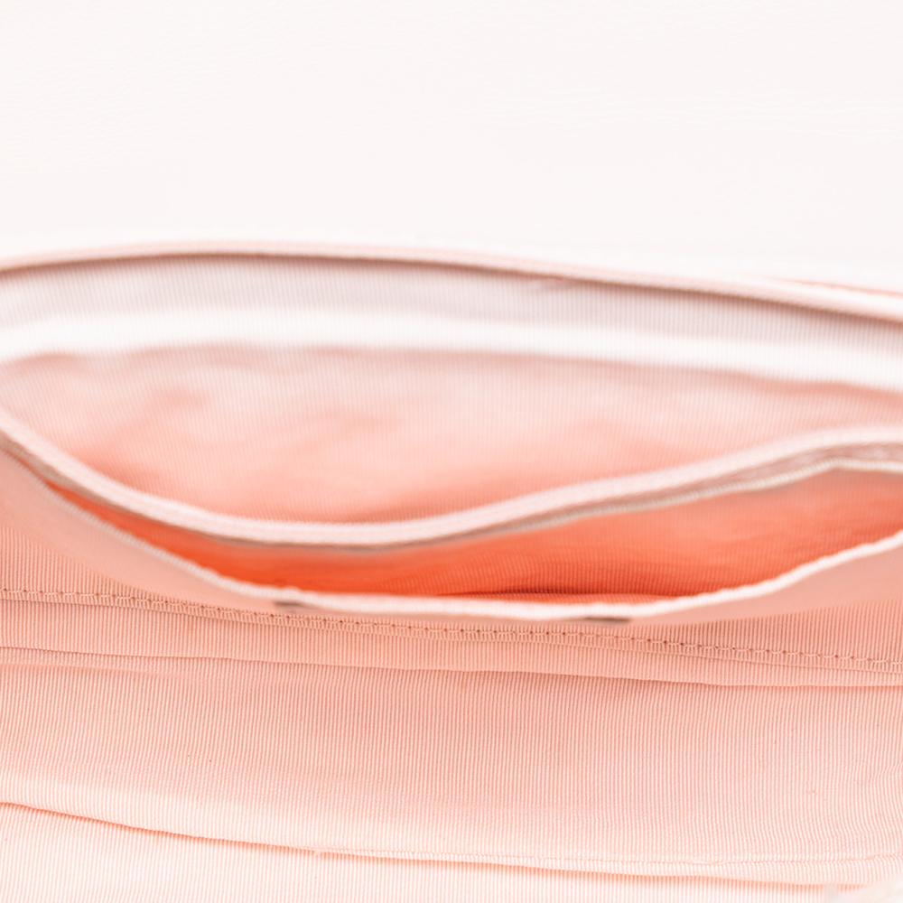 Chanel AB Chanel Pink Light Pink Tweed Fabric Medium Classic Single Flap France