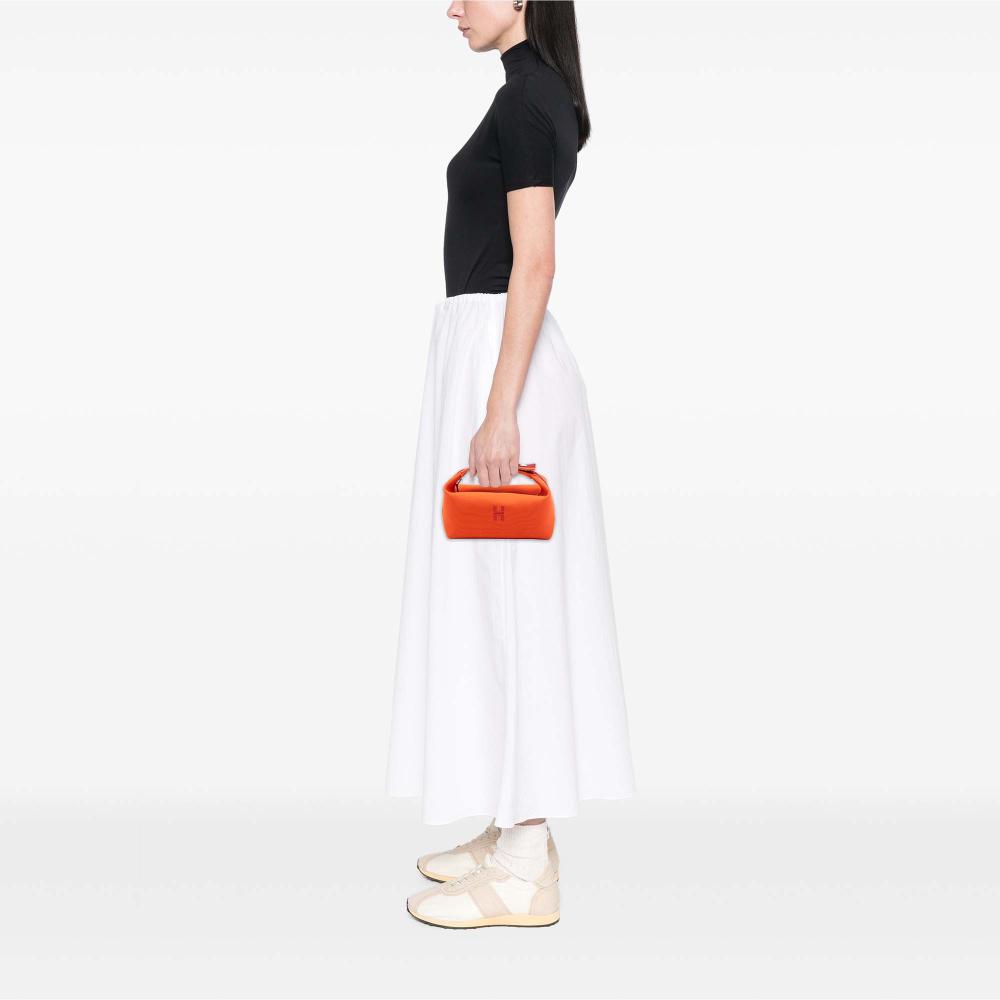 Hermès AB Hermès Orange Dark Orange with Red Dark Red Canvas Fabric Small Toile Bride A Brac Case France