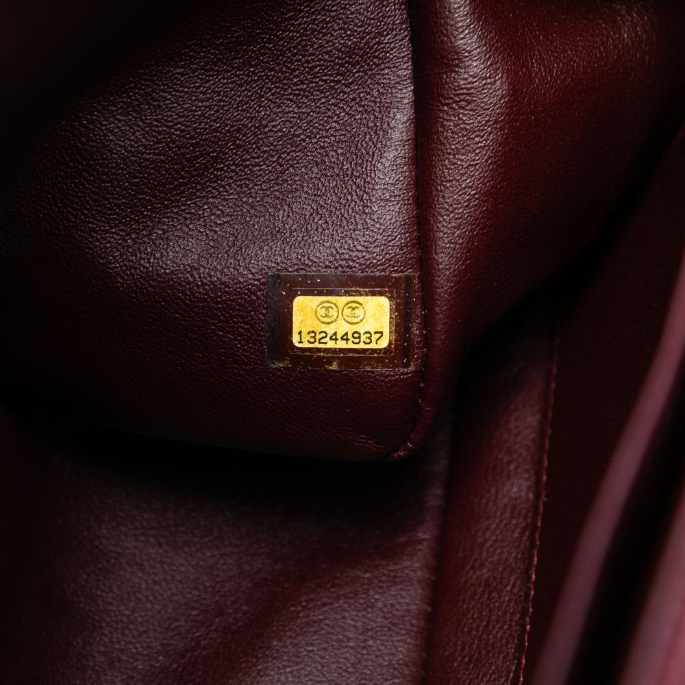 Chanel B Chanel Black Lambskin Leather Leather Jumbo Classic Lambskin Single Flap France