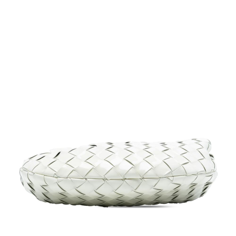Bottega Veneta AB Bottega Veneta White Nappa Leather Leather Mini Nappa Intrecciato Jodie Italy