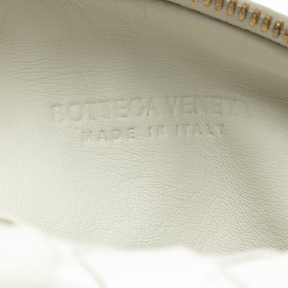 Bottega Veneta AB Bottega Veneta White Nappa Leather Leather Mini Nappa Intrecciato Jodie Italy