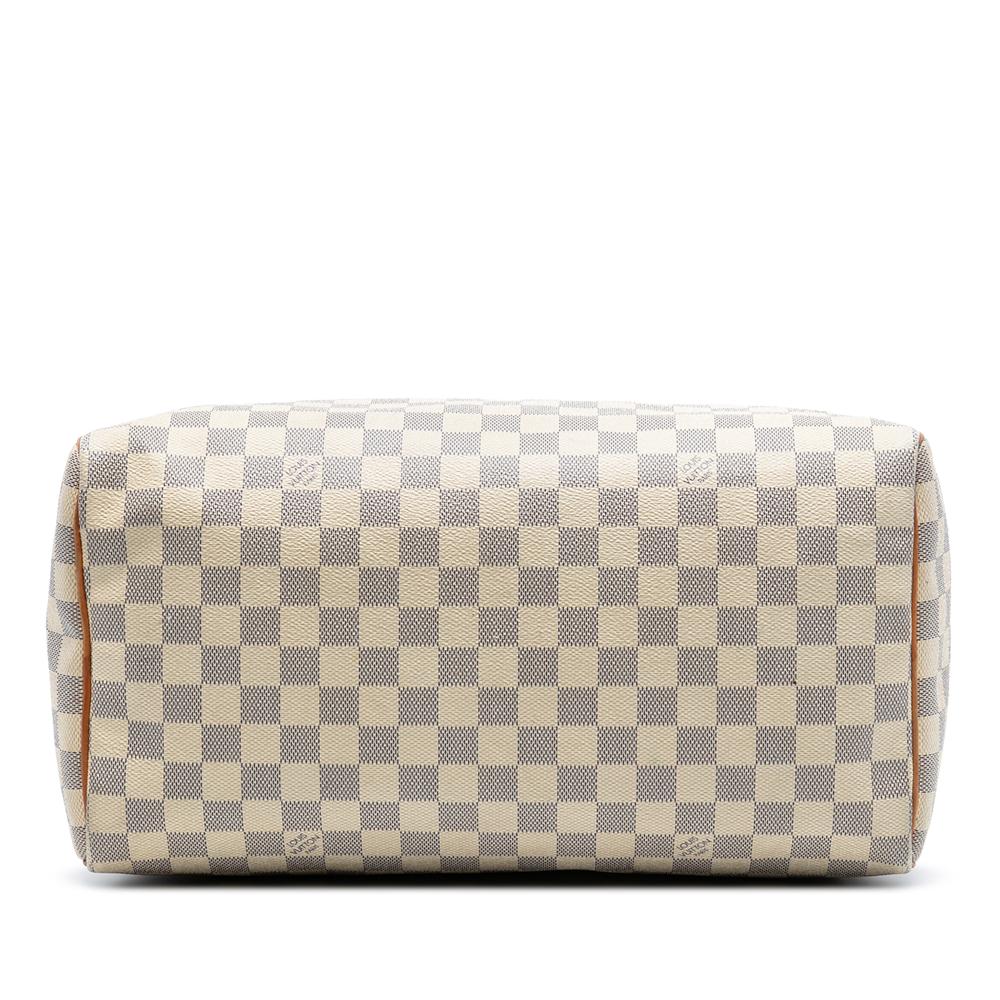 Louis Vuitton B Louis Vuitton White Damier Canvas Fabric Damier Azur Speedy 35 France