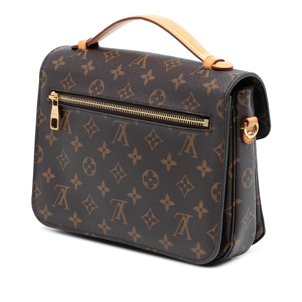 Louis Vuitton AB Louis Vuitton Brown Monogram Canvas Fabric Monogram Pochette Metis France