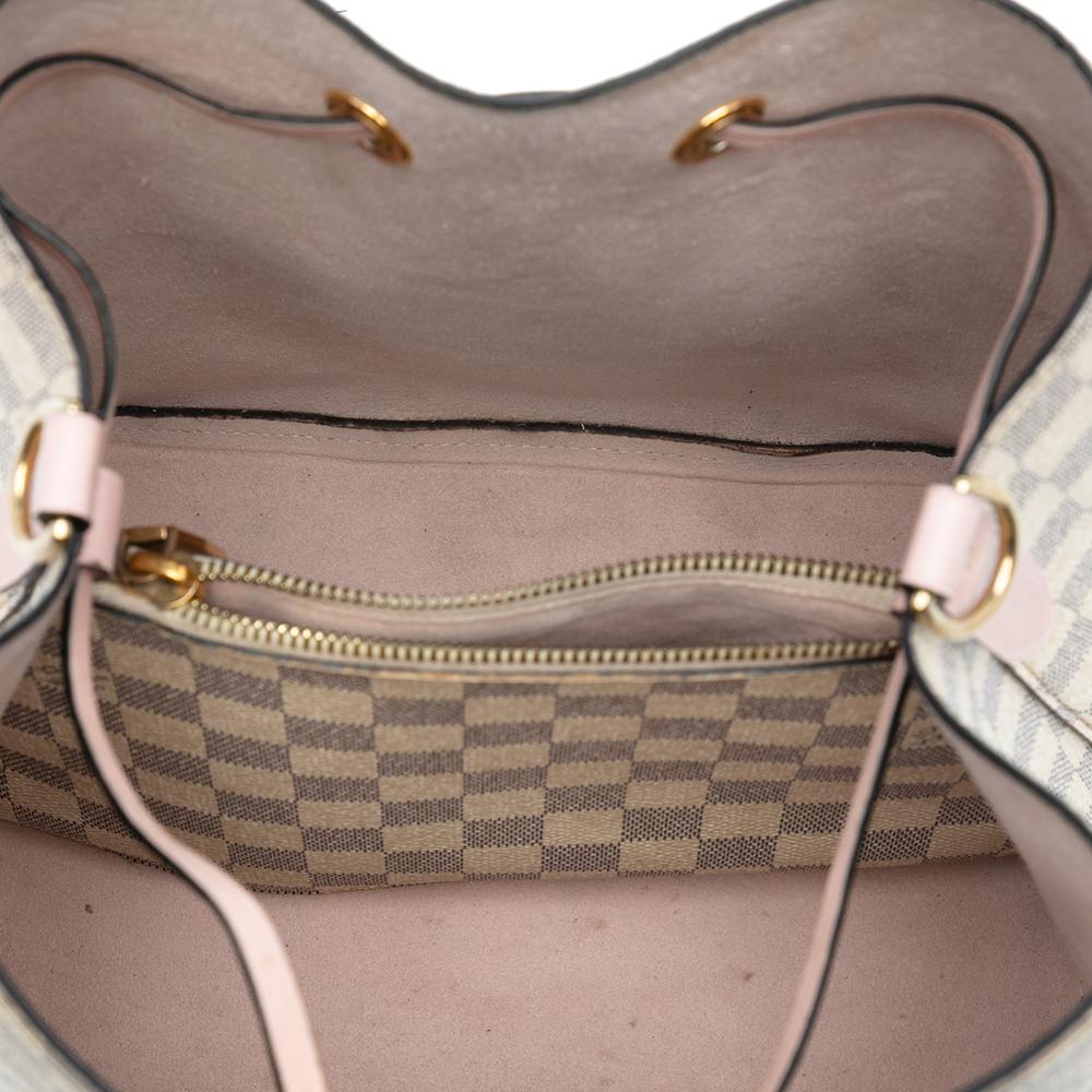 Louis Vuitton AB Louis Vuitton White Damier Canvas Fabric Damier Azur Neonoe MM France