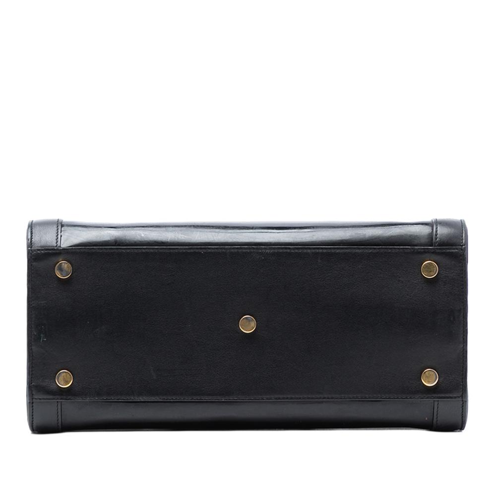 Saint Laurent B Saint Laurent Black Patent Leather Leather Small Patent Sac De Jour Satchel Italy