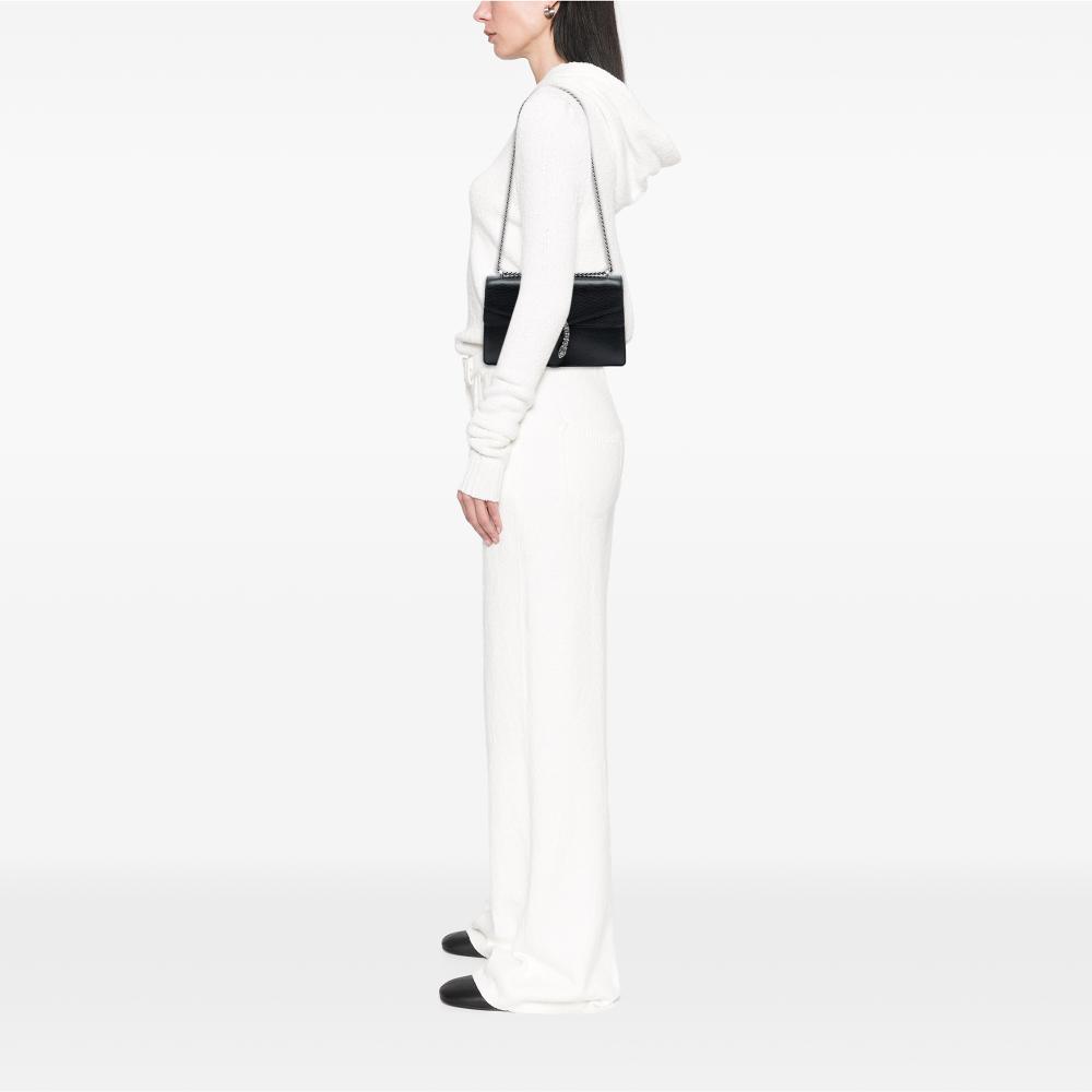 Gucci B Gucci Black Calf Leather Small Dionysus Shoulder Bag Italy