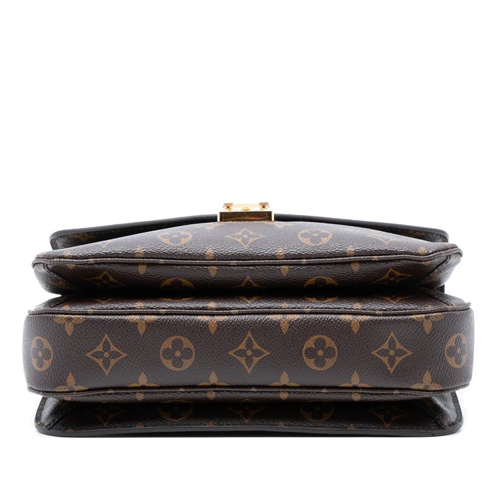 Louis Vuitton B Louis Vuitton Brown Monogram Canvas Fabric Monogram Pochette Metis France
