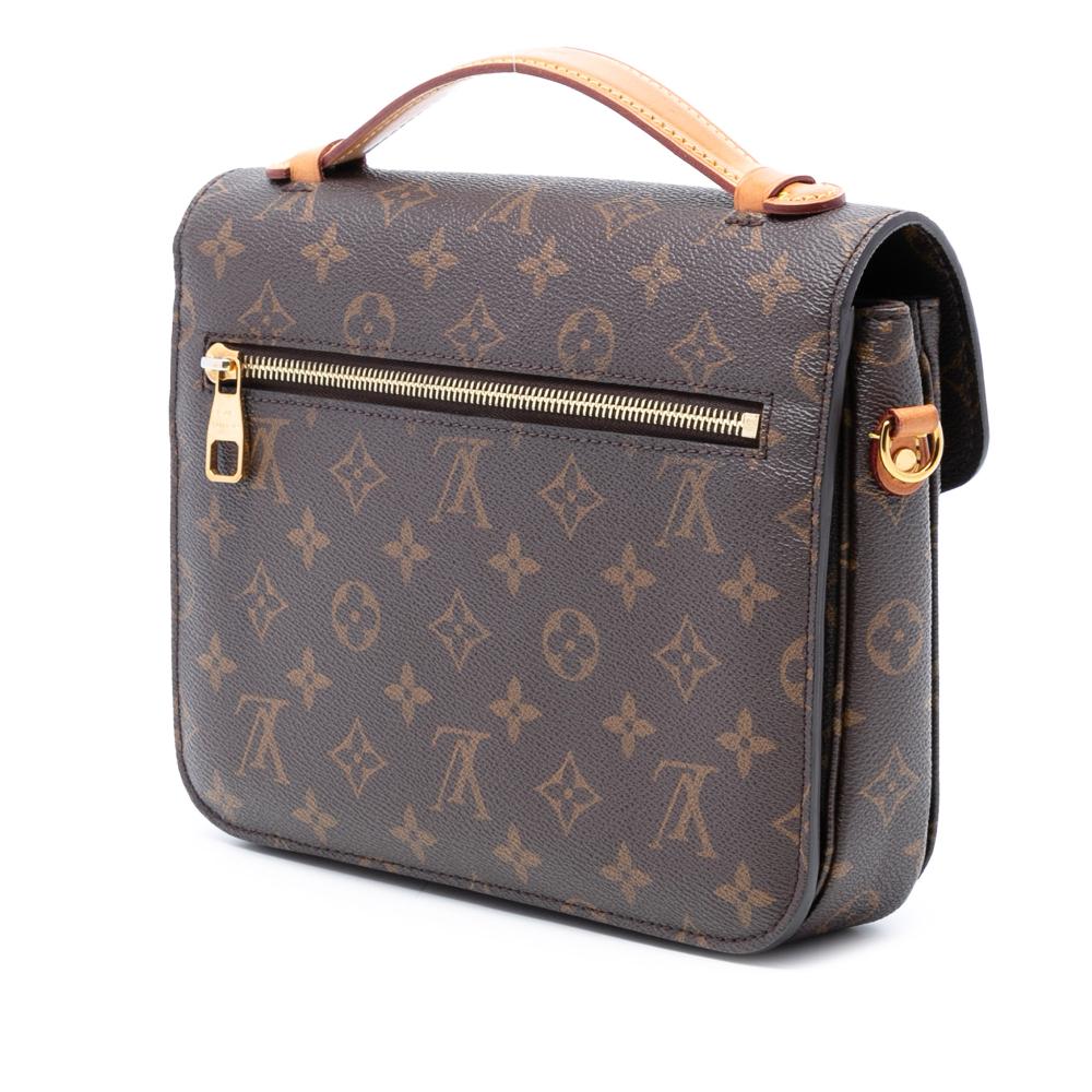 Louis Vuitton AB Louis Vuitton Brown Monogram Canvas Fabric Monogram Pochette Metis France