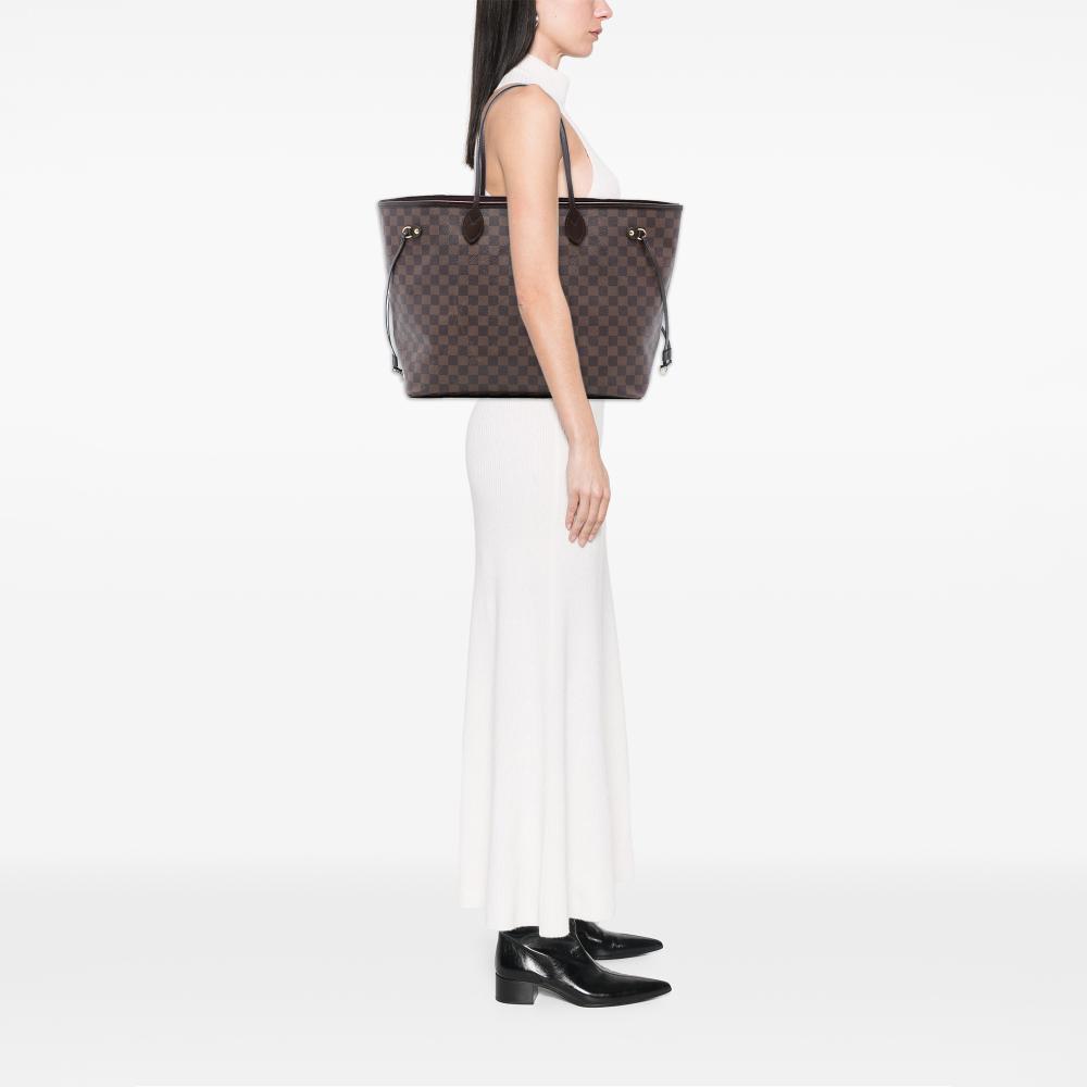 Louis Vuitton B Louis Vuitton Brown Damier Canvas Fabric Damier Ebene Neverfull GM France