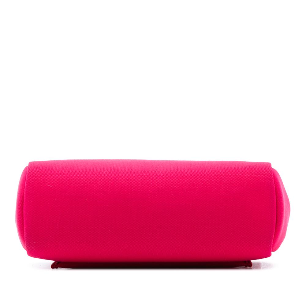 Hermès B Hermès Pink Dark Pink with Red Canvas Fabric Toile Herbag Zip 31 Laque France