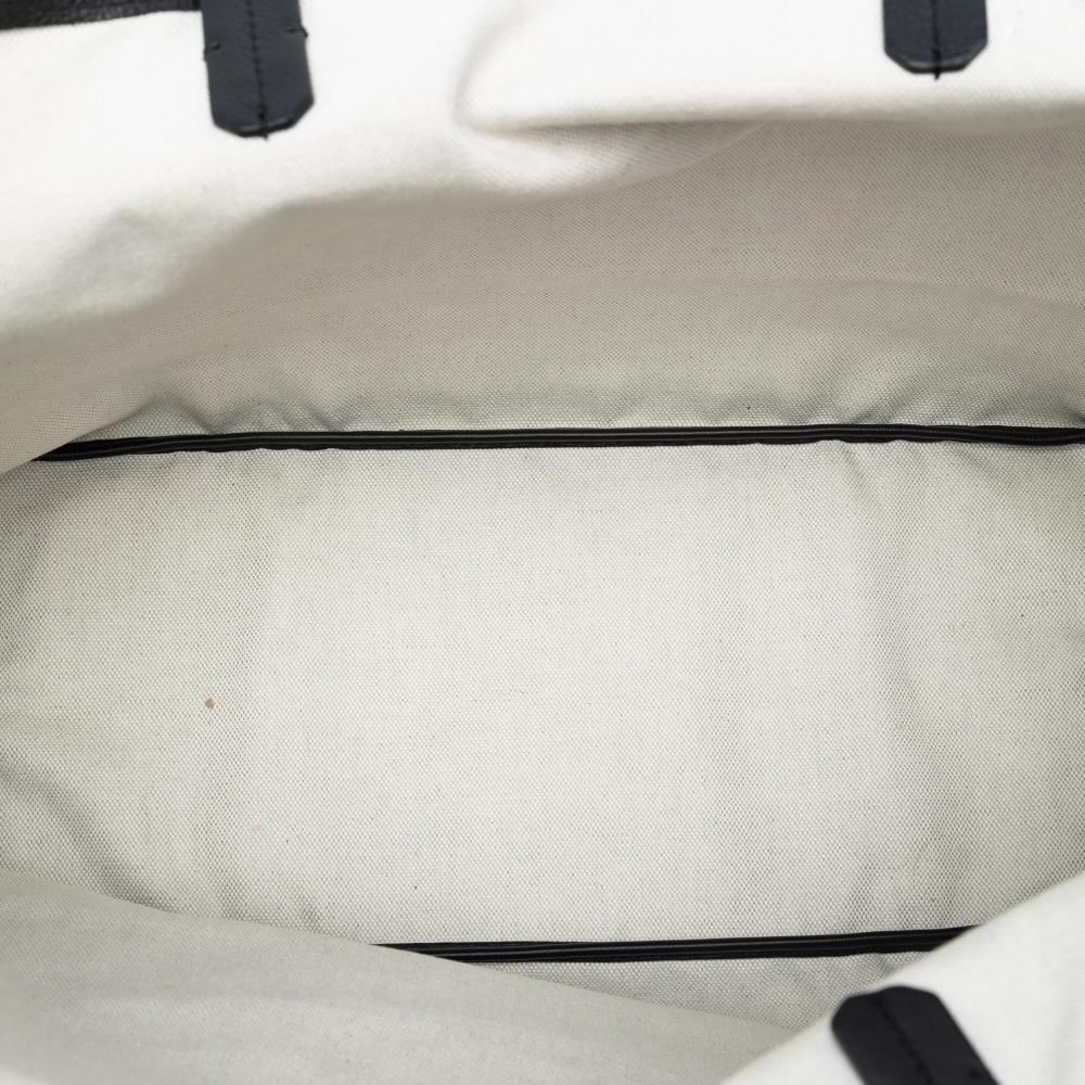 Goyard AB Goyard Black Coated Canvas Fabric Goyardine Saint Louis PM France