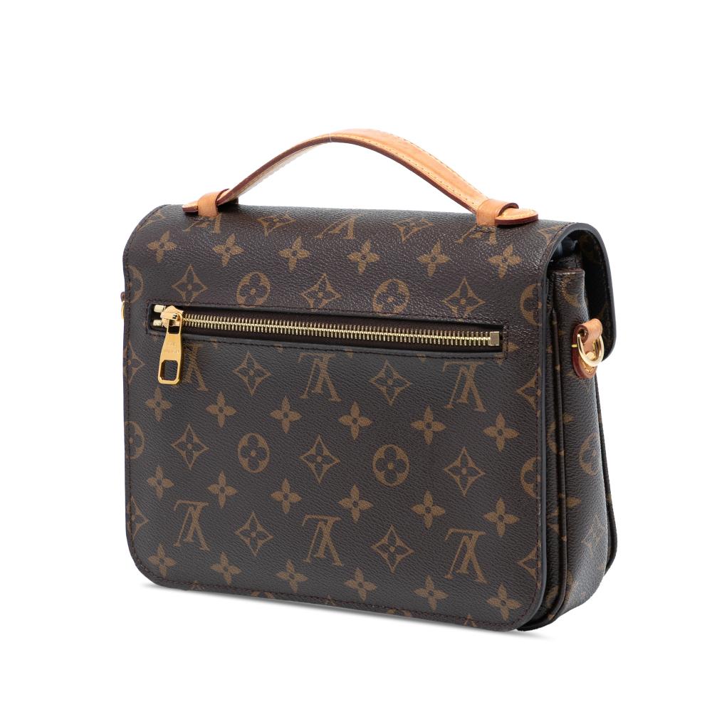Louis Vuitton B Louis Vuitton Brown Monogram Canvas Fabric Monogram Pochette Metis France