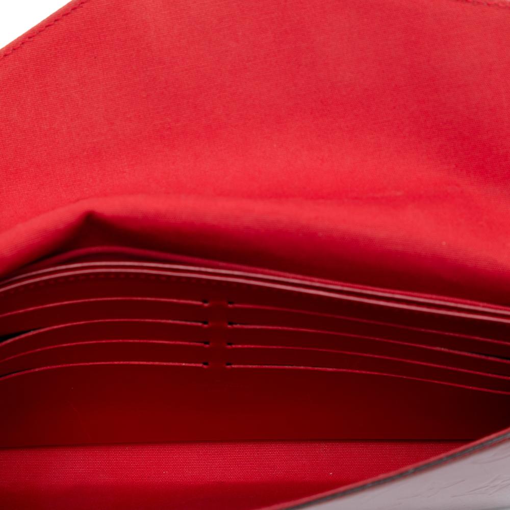 Louis Vuitton AB Louis Vuitton Red Vernis Leather Leather Monogram Vernis Pochette Felicie France