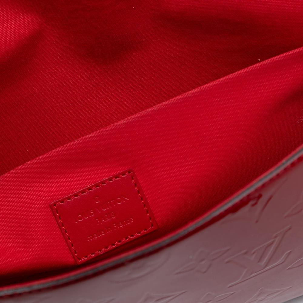 Louis Vuitton AB Louis Vuitton Red Vernis Leather Leather Monogram Vernis Pochette Felicie France