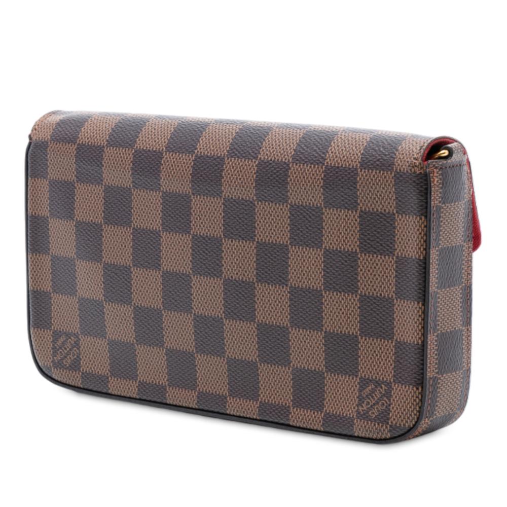 Louis Vuitton AB Louis Vuitton Brown Damier Canvas Fabric Damier Ebene Pochette Felicie France