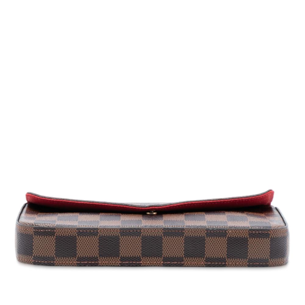 Louis Vuitton AB Louis Vuitton Brown Damier Canvas Fabric Damier Ebene Pochette Felicie France