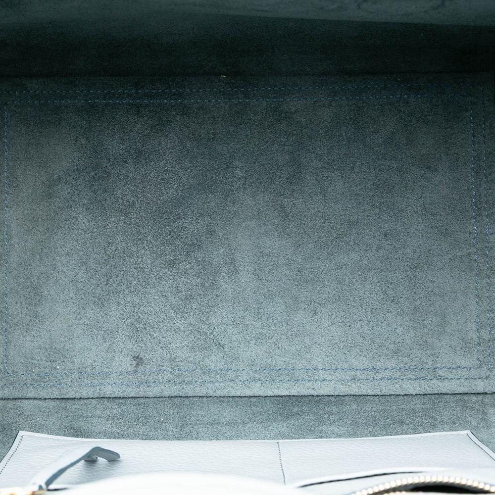 Celine B Celine Blue Light Blue Calf Leather Medium Grained skin Tie Knot Handbag Italy