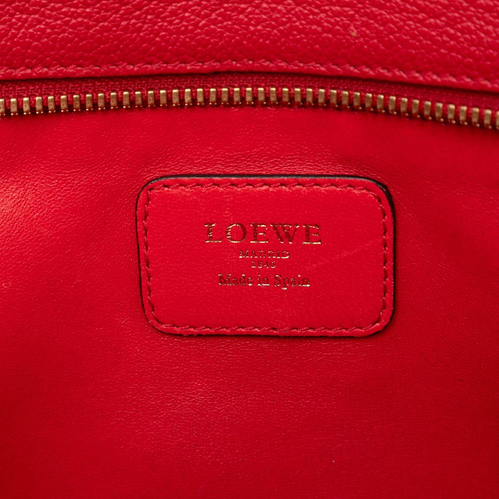Loewe B LOEWE Red Goatskin Leather Amazona 28 Spain