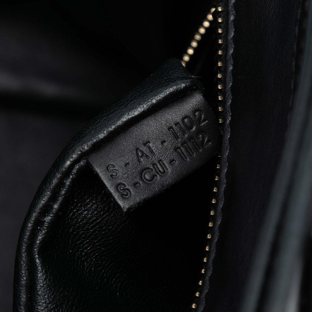 Celine B Celine White with Black Calf Leather Mini Bicolor skin Luggage Tote Italy