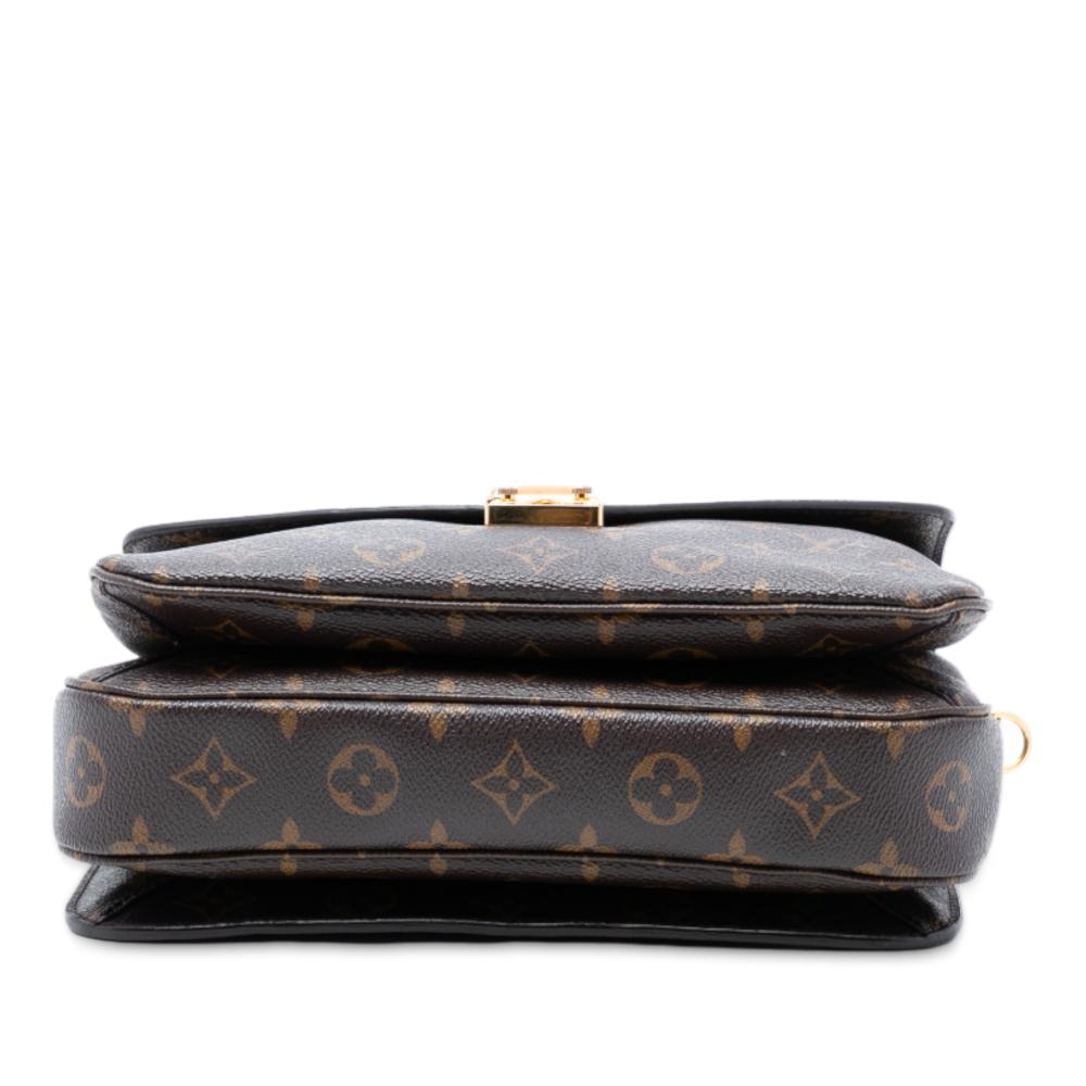 Louis Vuitton B Louis Vuitton Brown Monogram Canvas Fabric Monogram Pochette Metis France