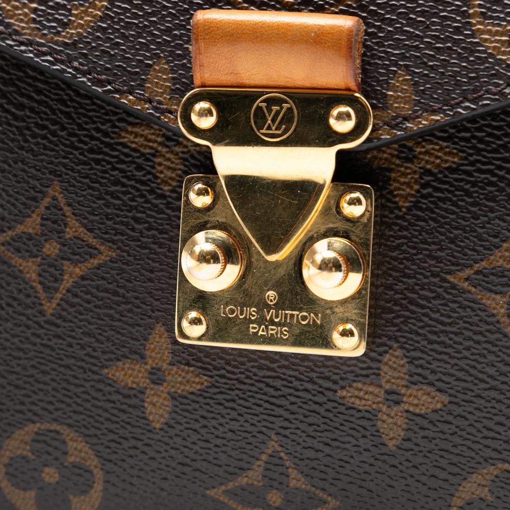 Louis Vuitton B Louis Vuitton Brown Monogram Canvas Fabric Monogram Pochette Metis France